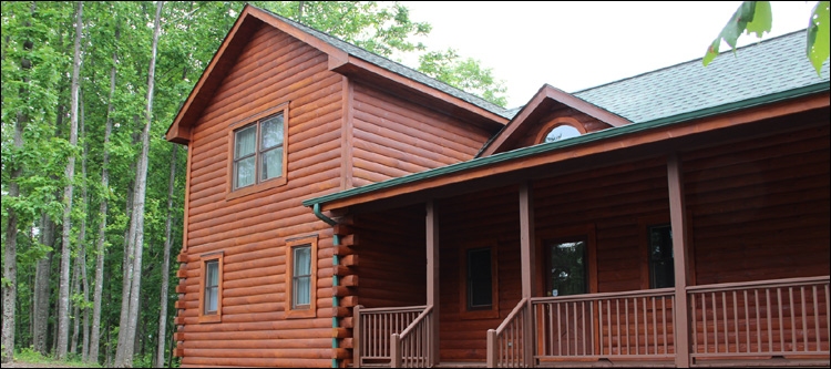 Log Home Staining in Sussex County, Virginia