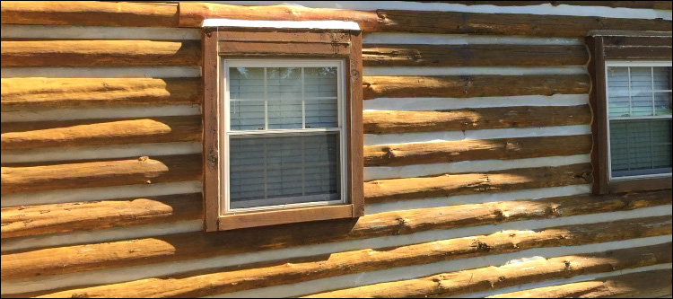 Log Home Whole Log Replacement  Sussex County, Virginia