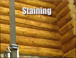  Sussex County, Virginia Log Home Staining